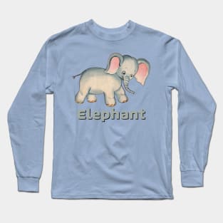 Cute Baby Elephant Long Sleeve T-Shirt